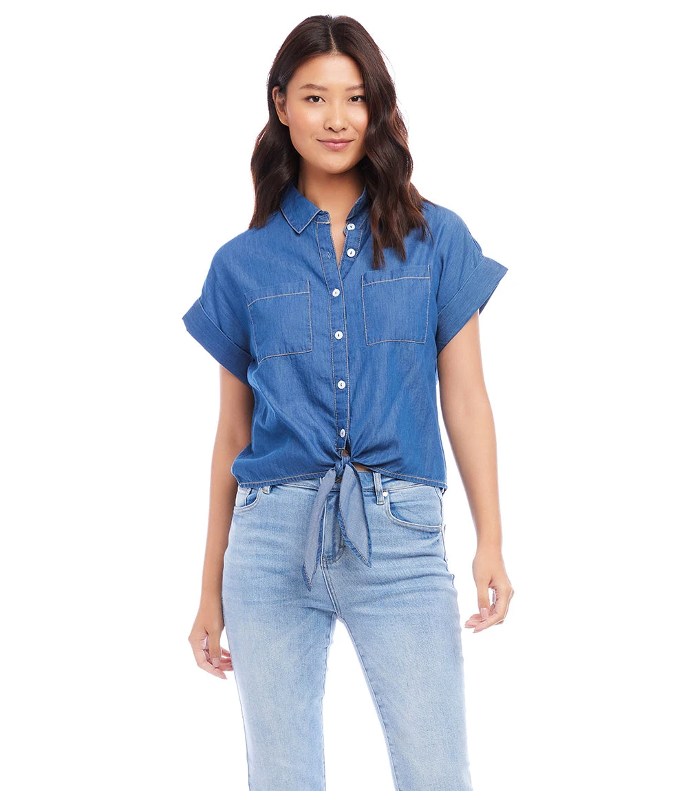 Tie-Front Shirt 5 Tie-Front Shirt - Image 3