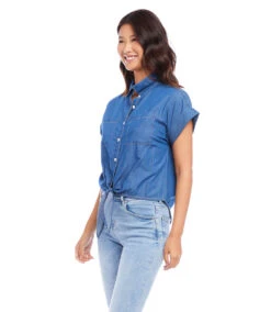 Tie-Front Shirt 14 Tie-Front Shirt -Lunaria Store karenkane 2023 spring 1L70179 DEN 005