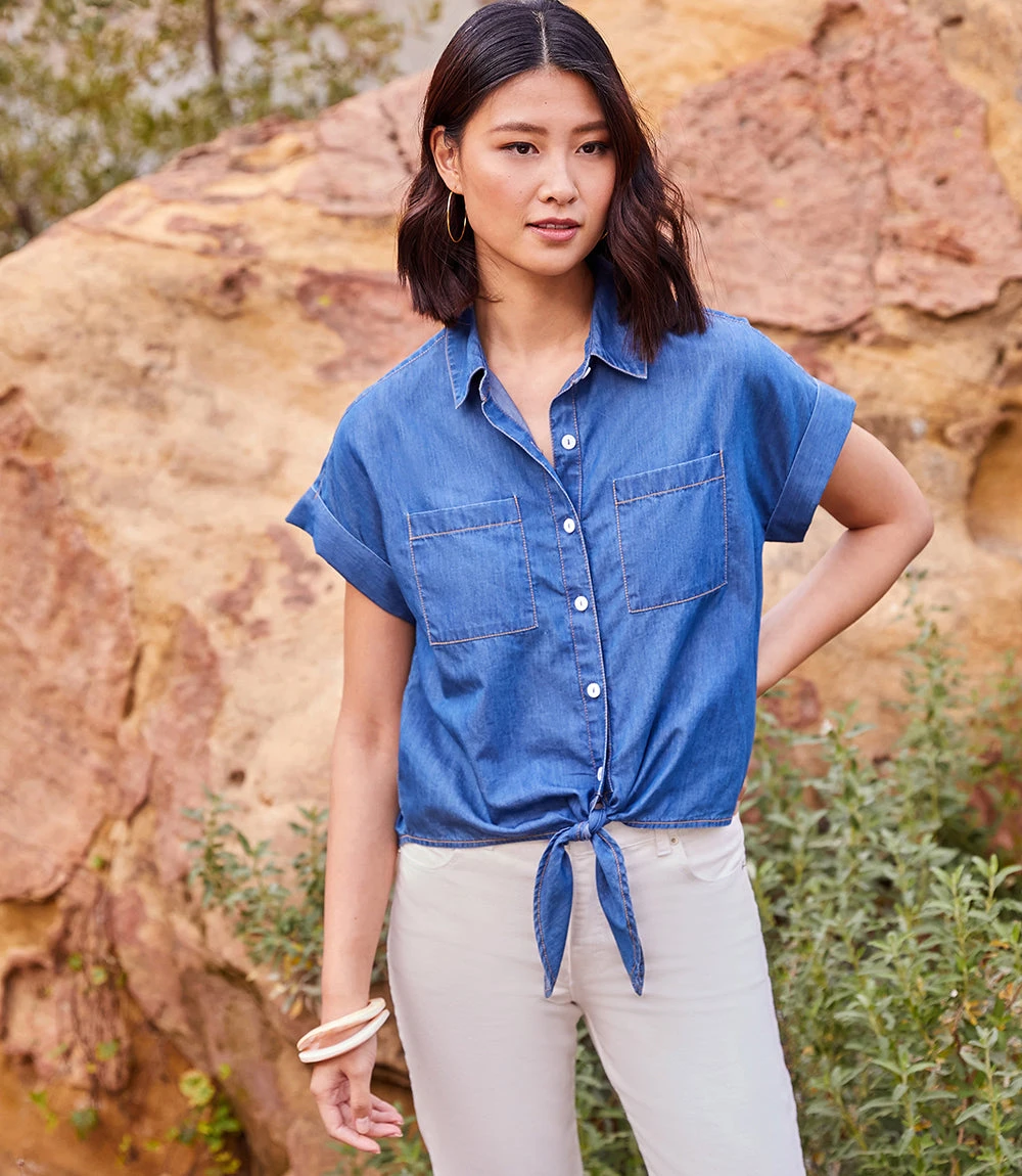 Tie-Front Shirt 8 Tie-Front Shirt - Image 6