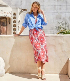 Stripe Shirt -Lunaria Store karenkane 2023 spring 1L74559 BLU 006