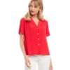 Camp Shirt -Lunaria Store karenkane 2023 spring 1L87568 RED 001
