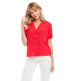 Camp Shirt 13 Camp Shirt -Lunaria Store karenkane 2023 spring 1L87568 RED 005