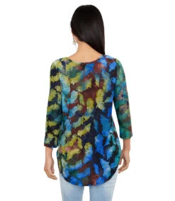 Petite Size Tie-Dye Burnout Shirttail Top -Lunaria Store karenkane 2023 spring 1N94253P BGR 002