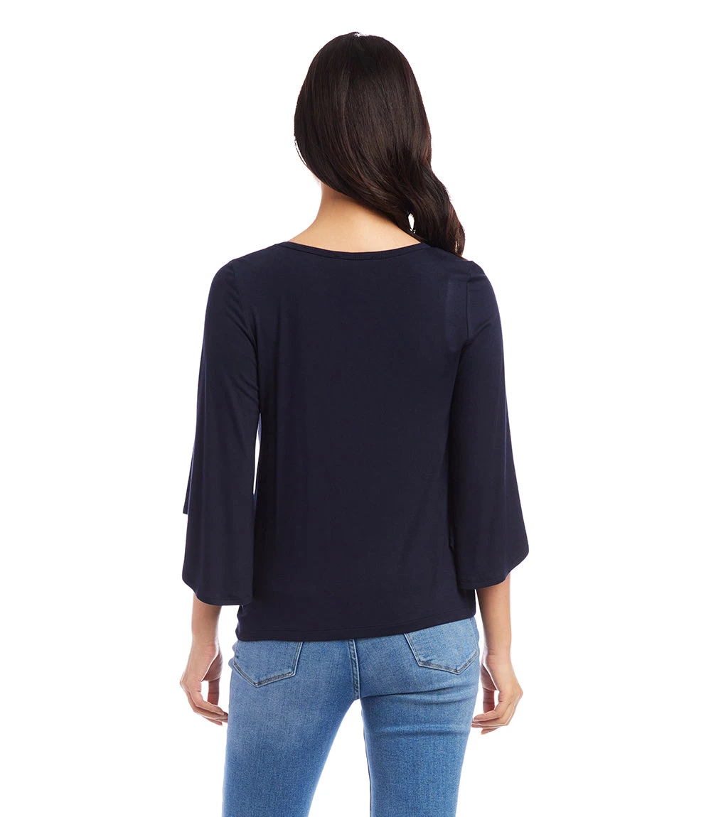 Petite Size Flare Sleeve Pick Up Top 4 Petite Size Flare Sleeve Pick Up Top - Image 2