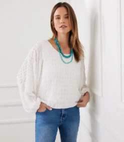 Lantern Sleeve Top -Lunaria Store karenkane 2023 summer 2L17615 OWH 005