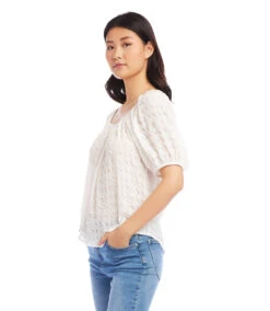 Petite Size Peasant Top -Lunaria Store karenkane 2023 summer 2L17616P OWH 003