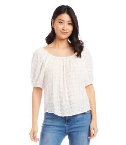 Petite Size Peasant Top -Lunaria Store karenkane 2023 summer 2L17616P OWH 005