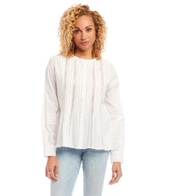 Lace Inset Top -Lunaria Store karenkane 2023 summer 2L70184 OWH 005