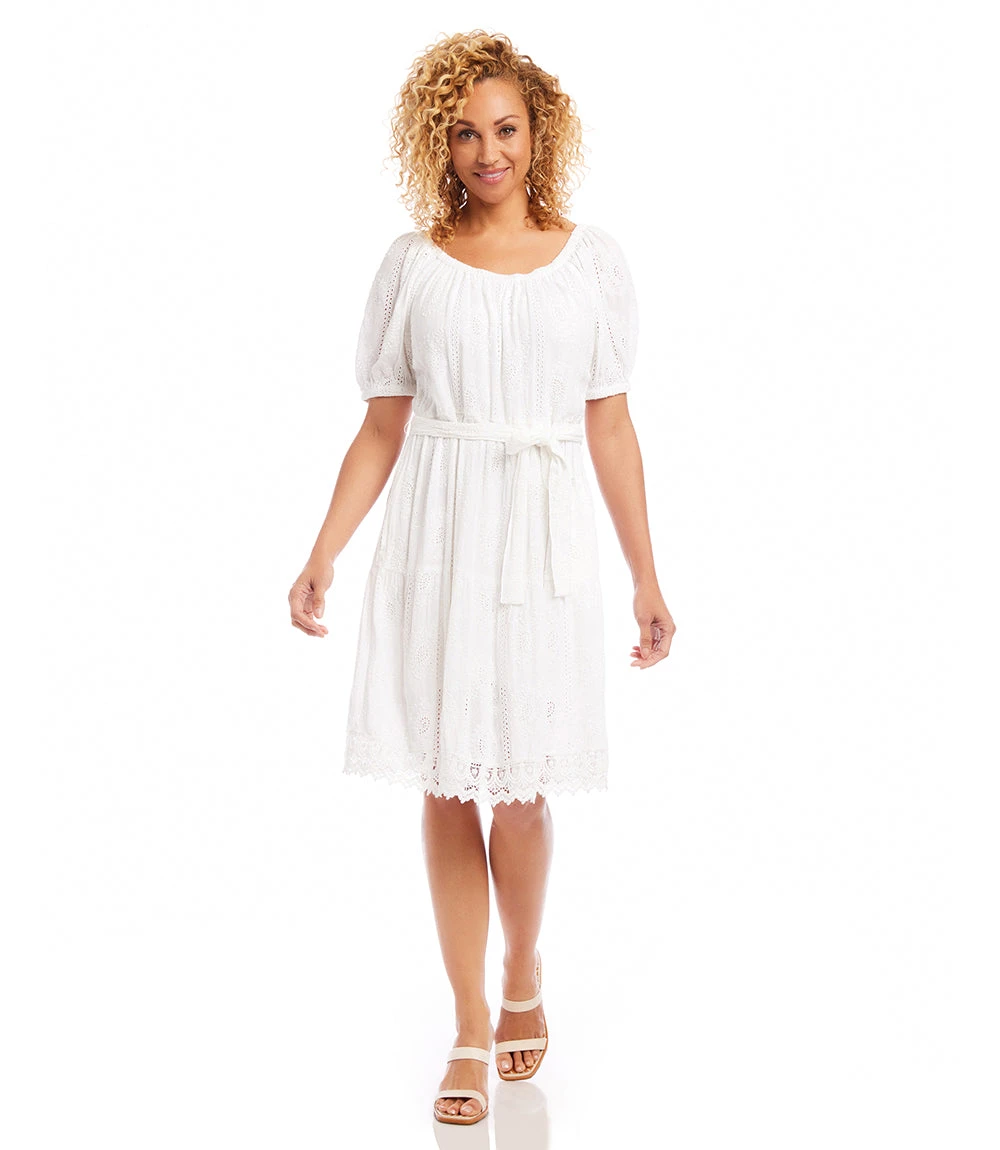 Embroidered Puff Sleeve Dress 7 Embroidered Puff Sleeve Dress - Image 5