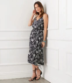 Side Slit Midi Dress