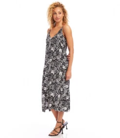 Side Slit Midi Dress -Lunaria Store karenkane 2L61504 PRT 004