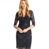 Petite V-Neck Scallop Lace Dress -Lunaria Store navy 1 zoom 9dc9ff3f 25ec 4314 acd1 cc62d21ec601